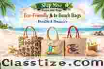 Eco Friendly Jute Beach Bags for Beach Trips