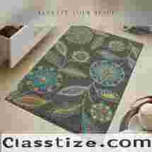 Maples Rugs Reggie Floral Kitchen Rugs Non Skid Accent Area Carpet [Made in USA] Review