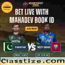 Bet Live on Pakistan vs West Indies – Mahadev Book