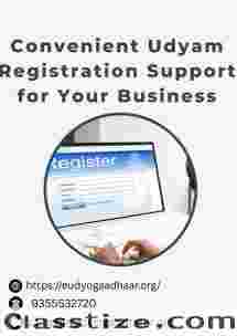 Convenient Udyam Registration Support for Your Business