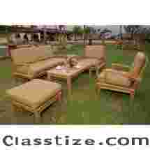 Anderson Teak Teak Sofa Set - 5 Piece Deep Seating - Brianna