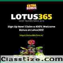 Claim a 400% Welcome Bonus on Lotus365