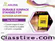 Outdoor Advertising Sunpack Standee Manufacturer in Delhi