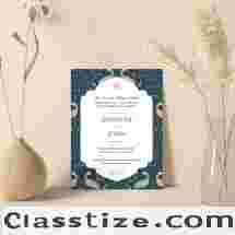Single Sheet Invites | Exquisite Premium Wedding Invitations & Cards