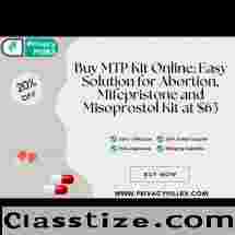 Buy MTP Kit Online: Easy Solution for Abortion, Mifepristone and Misoprostol Kit at $63