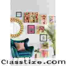 Wide Tufted Velvet Wingback Chair