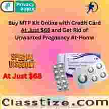 Buy MTP Kit Online with Credit Card at just $68 and Get Rid of Unwanted Pregnancy At-Home