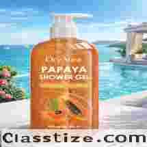 OceAura Papaya Shower Gel – Whitening & Smoothing Body Wash 237ml