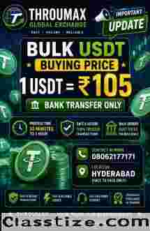 SELL ll Bulk USDT at ₹105 | Fast Bank Transfers | Trusted OTC Exchange