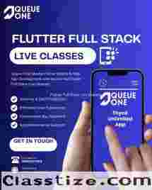 Queue One Flutter App & Full Stack Live Classes