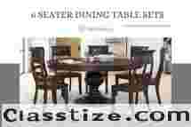 Shop Now: Buy 6 Seater Dining Table Sets from Nismaaya Decor
