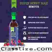 GEO Natural Super Berry Max Juice Concentrate For Immunity Booster, Heart Health And Beauty Mixed Fruit 