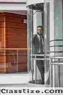Modern Capsule Elevator for Home by Spire Elevators