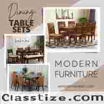 Buy online dining table sets : wooden street 