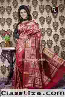Handcrafted Swarnachari Baluchari Sarees of Bishnupur