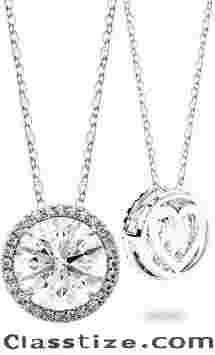 Moissanite Necklace for Women S925 Sterling Silver Jewelry 