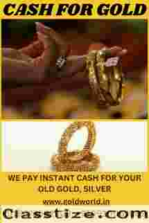 If you want instant cash for your old gold than sell your gold to the GOLDWORLD.