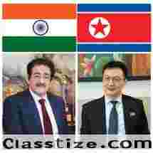 Sandeep Marwah Congratulates Ambassador of DPR Korea and People on National Liberation Day