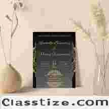 High-Quality Single Sheet Invitations | Custom Cards, Shimmer & Cotton Paper Options