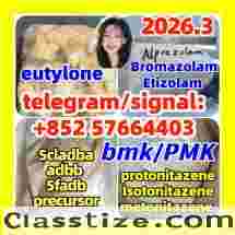 eutylone PMK bmk opioid benzodiazepines bromazolam protonitazene 5cladba raw materials 