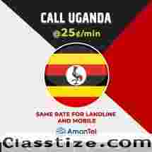 Cheap Calls to Uganda from 25¢/Min