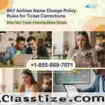 Need to Update Passenger Name on Sky? +1-855-869-7071