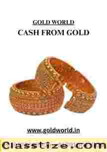 Get instant cash for gold at GOLD WORLD
