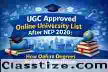 UGC Approved Online University List 2026 After NEP 2020