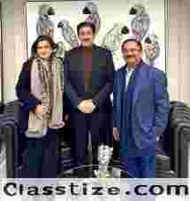 Dr. Sandeep Marwah Meets Dr. Padmesh Gupta of Oxford Business College to Strengthen India-UK Educational Ties