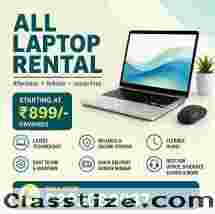 laptop on rent at Rs 899/- Mumbai, Vashi, Belapur, Navimumbai