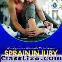 A family practice in Nashville, TN, helps treat sprain injury