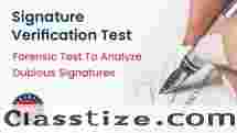 Get Signature Verification Forensic Test to Stop Forgery