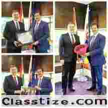 H.E. Robert Maxian, Ambassador of Slovakia to India, Presented Patronship of Indo-Slovakia Film and Cultural Forum
