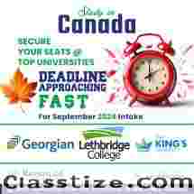 Secure Your Spot for September 2024 Intake at Top Canadian Universities!