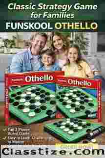 Funskool Othello Board Game – Classic 2 Player Strategy Game for Families (USA Shipping)