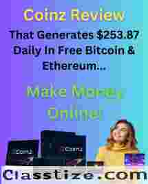 Coinz- That Generates $253.87 Daily In Free Bitcoin & Ethereum...