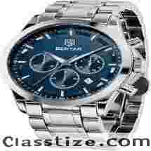 BY BENYAR Mens Watches Analog Quartz Chronograph Waterproof Wrist Watches Review
